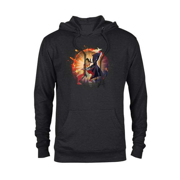 Marvel Eternals Stylized Cartoon Makkari and Druig - Pullover Hoodie for Adults - Customized-Black