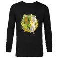 thumbnail image 1 of Marvel Eternals Stylized Cartoon Thena and Gilgamesh - Long Sleeve T-Shirt for Men - Customized-Black, 1 of 5