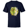 thumbnail image 1 of Marvel Eternals Stylized Cartoon Thena and Gilgamesh - Short Sleeve T-Shirt for Kids - Customized-Navy, 1 of 5