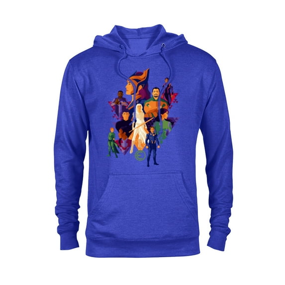 Marvel Eternals Team of Immortal Beings Bold Color - Pullover Hoodie for Adults – Customized-Royal Heather