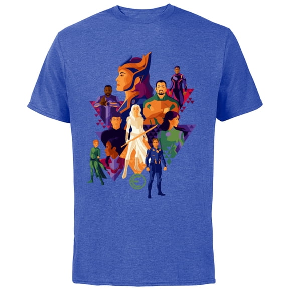 Marvel Eternals Team of Immortal Beings Bold Color - Short Sleeve Cotton T-Shirt for Adults - Customized-Royal Heather