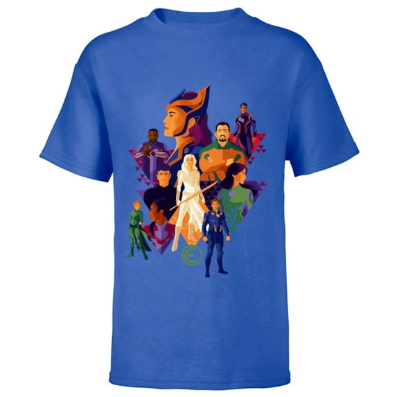 Marvel Eternals Team of Immortal Beings Bold Color - Short Sleeve T-Shirt for Kids – Customized-Royal