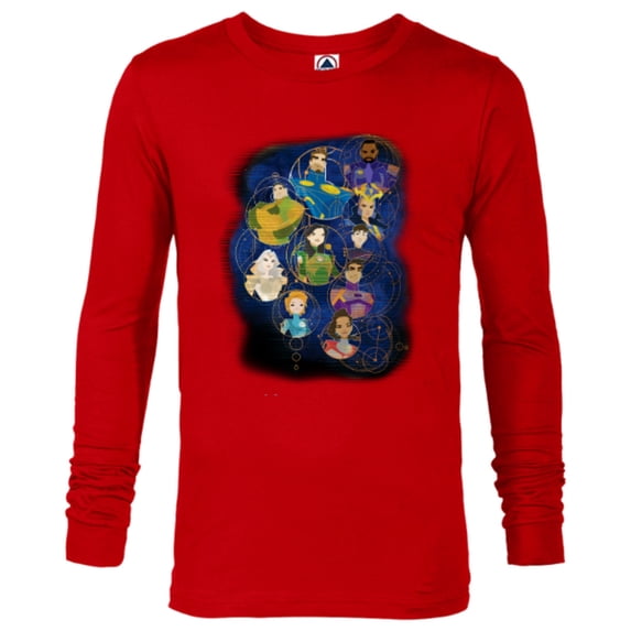 Marvel Eternals Team of Immortal Beings Group - Long Sleeve T-Shirt for Men – Customized-New Red