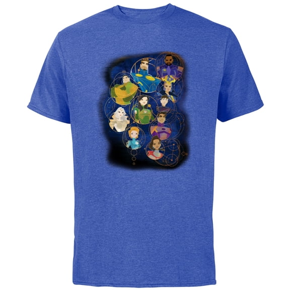 Marvel Eternals Team of Immortal Beings Group - Short Sleeve Cotton T-Shirt for Adults - Customized-Royal Heather
