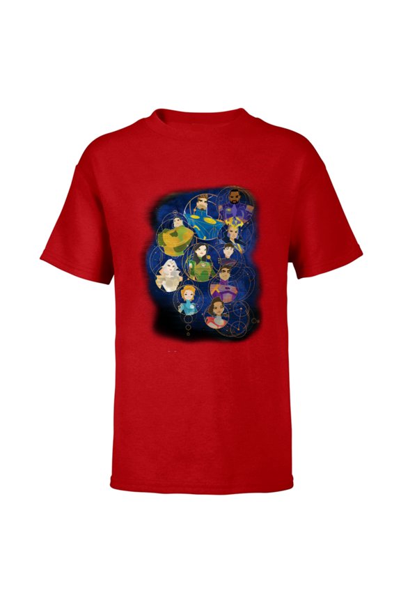 Eternals Team of Immortal Beings Group - Short Sleeve T-Shirt for Kids – Customized-Red