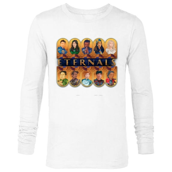 Marvel Eternals Team of Immortal Beings - Long Sleeve T-Shirt for Men – Customized-White