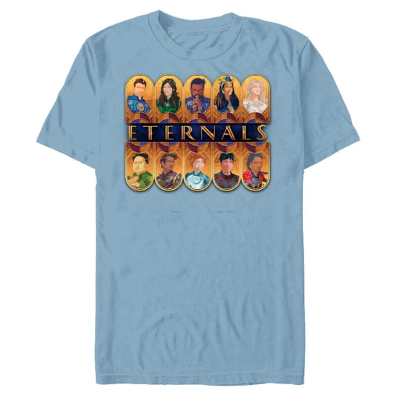 Marvel Eternals Team of Immortal Beings - Short Sleeve Blended T-Shirt for Adults – Customized-Ocean Blue
