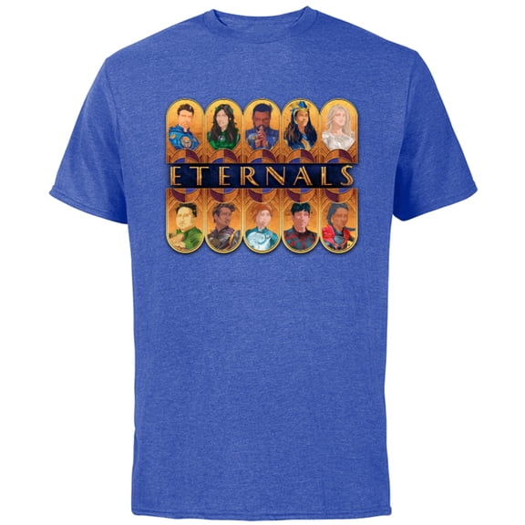 Marvel Eternals Team of Immortal Beings - Short Sleeve Cotton T-Shirt for Adults - Customized-Royal Heather