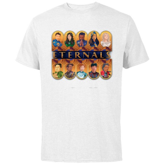 Marvel Eternals Team of Immortal Beings - Short Sleeve Cotton T-Shirt for Adults - Customized-White