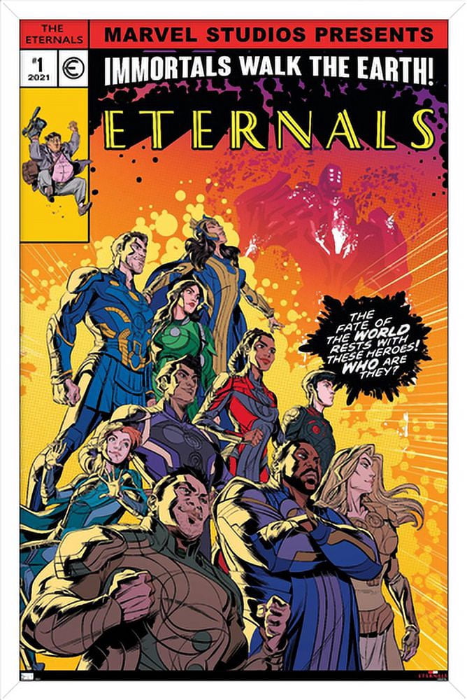 Marvel Eternals - The Eternals Wall Poster, 22.375" x 34", Framed