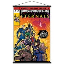 Marvel Eternals - The Eternals Wall Poster with Wooden Magnetic Frame, 22.375" x 34"
