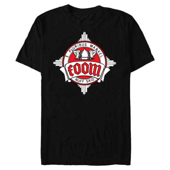 Marvel FOOM Fan Club Logo Nuff Said Retro Vintage Style - Short Sleeve Blended T-Shirt for Adults - Customized-Black