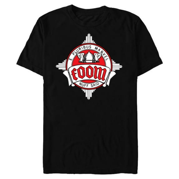 Marvel FOOM Fan Club Logo Nuff Said Retro Vintage Style - Short Sleeve Blended T-Shirt for Adults - Customized-Black