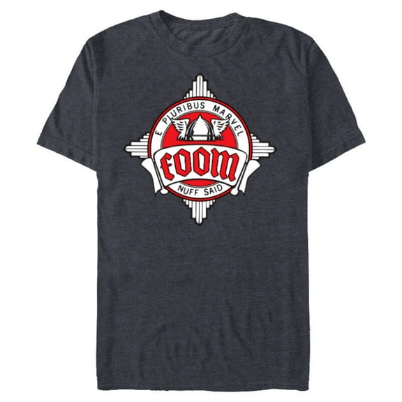 Marvel FOOM Fan Club Logo Nuff Said Retro Vintage Style - Short Sleeve Blended T-Shirt for Adults - Customized-Navy Heather