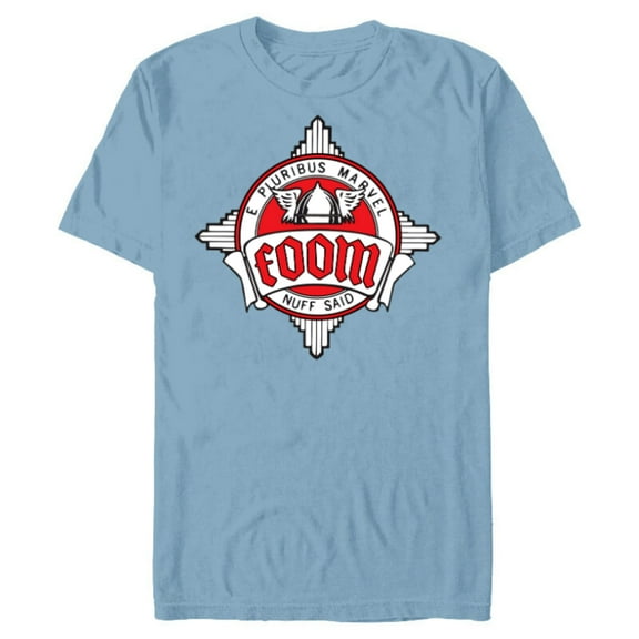 Marvel FOOM Fan Club Logo Nuff Said Retro Vintage Style - Short Sleeve Blended T-Shirt for Adults - Customized-Ocean Blue