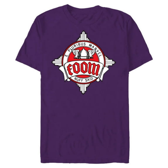 Marvel FOOM Fan Club Logo Nuff Said Retro Vintage Style - Short Sleeve Blended T-Shirt for Adults - Customized-Purple