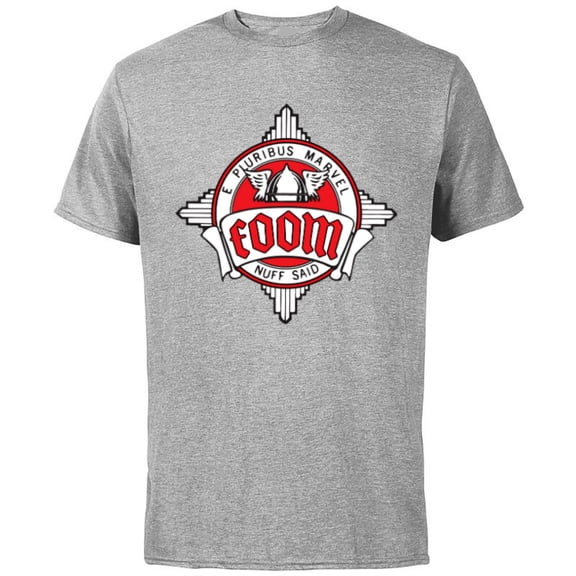 Marvel FOOM Fan Club Logo Nuff Said Retro Vintage Style - Short Sleeve Cotton T-Shirt for Adults - Customized-Athletic Heather