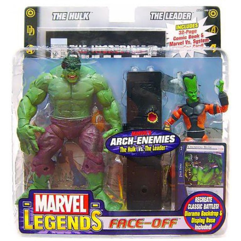 トイビズ マーベルレジェンド フェイスオフシリーズ ハルクvsリーダー Toy Biz Marvel Face Off Series 1 Hulk Yelling vs. Leader Action