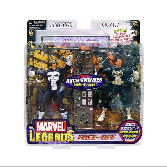 Marvel Face Off Series 2 Punisher vs. Jigsaw Action Figure 2-Pack