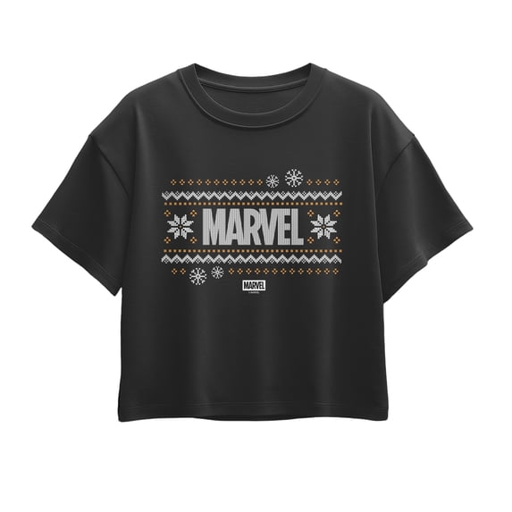 Marvel - Fairisle Sweater - Youth Girls Boxy T-Shirt