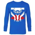 thumbnail image 1 of Marvel Falcon Captain America Uniform - Long Sleeve T-Shirt for Men - Customized-Royal, 1 of 5