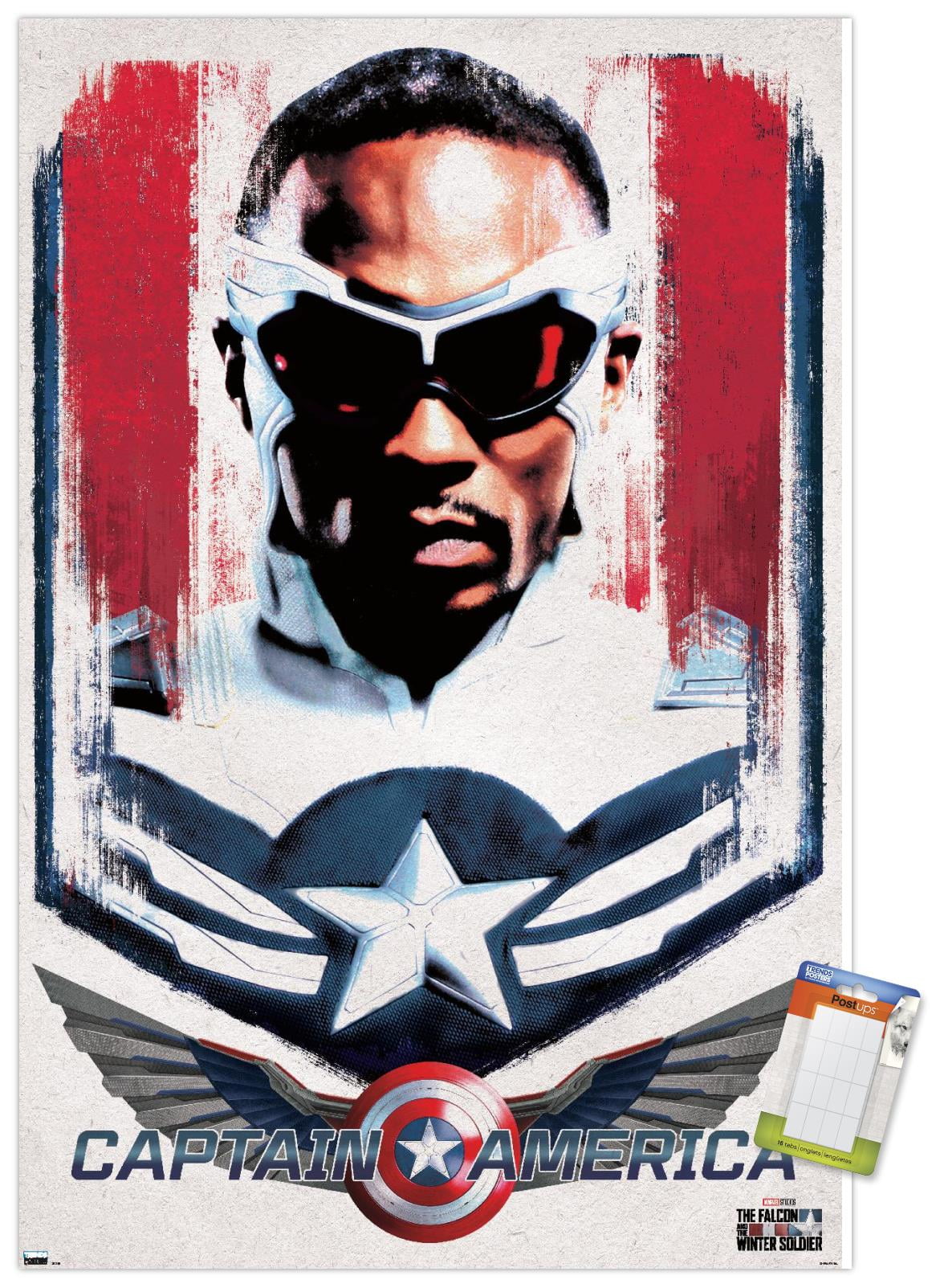 Marvel Falcon and Winter Soldier - Falcon Illustration Wall Poster, 22.375" x 34"