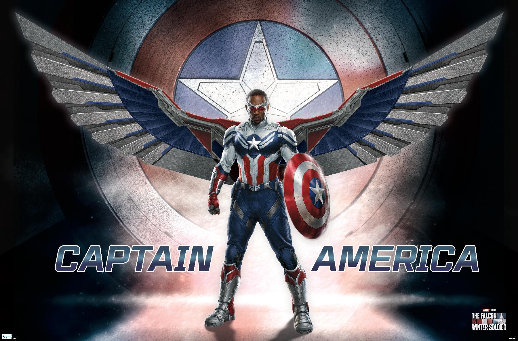 Marvel Falcon and Winter Soldier - Falcon Wings Wall Poster, 14.725" x 22.375"