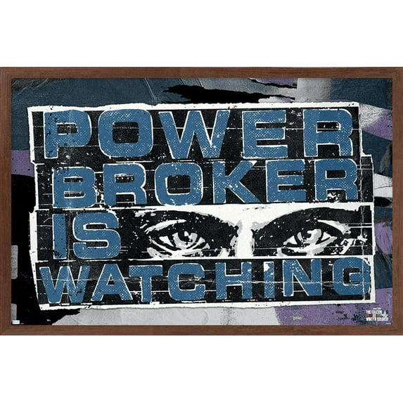 Marvel Falcon and Winter Soldier - Power Broker Watching 1 Wall Poster, 14.725" x 22.375", Framed