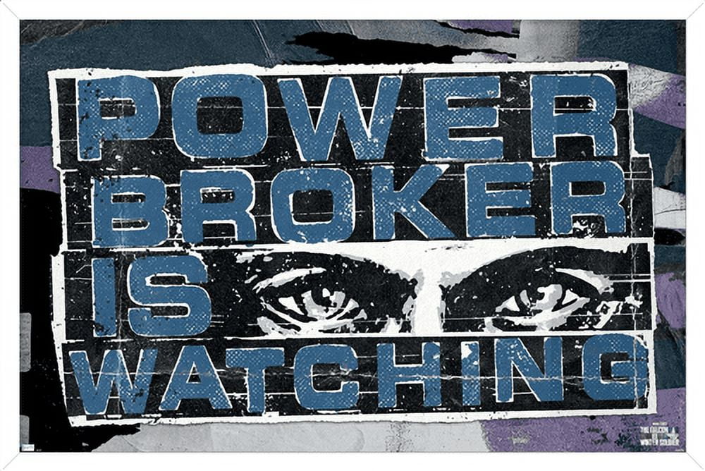 Marvel Falcon and Winter Soldier - Power Broker Watching 1 Wall Poster, 22.375" x 34", Framed