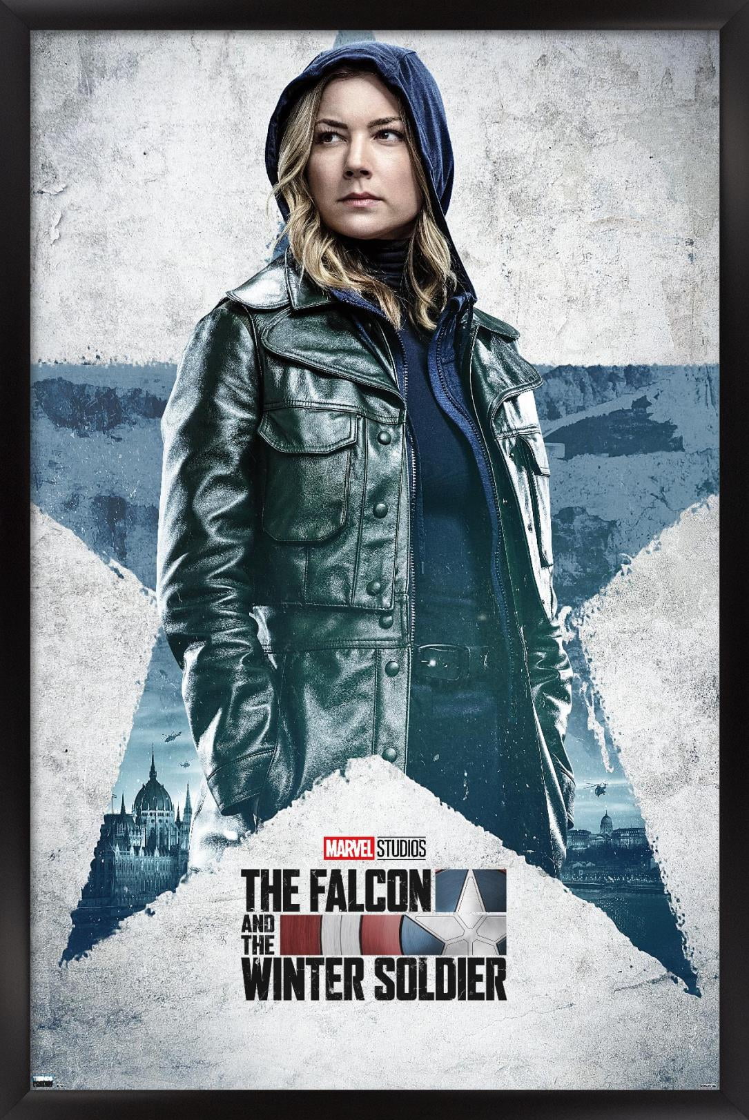 Marvel Falcon and Winter Soldier - Sharon Carter One Sheet Wall Poster, 14.725" x 22.375", Framed