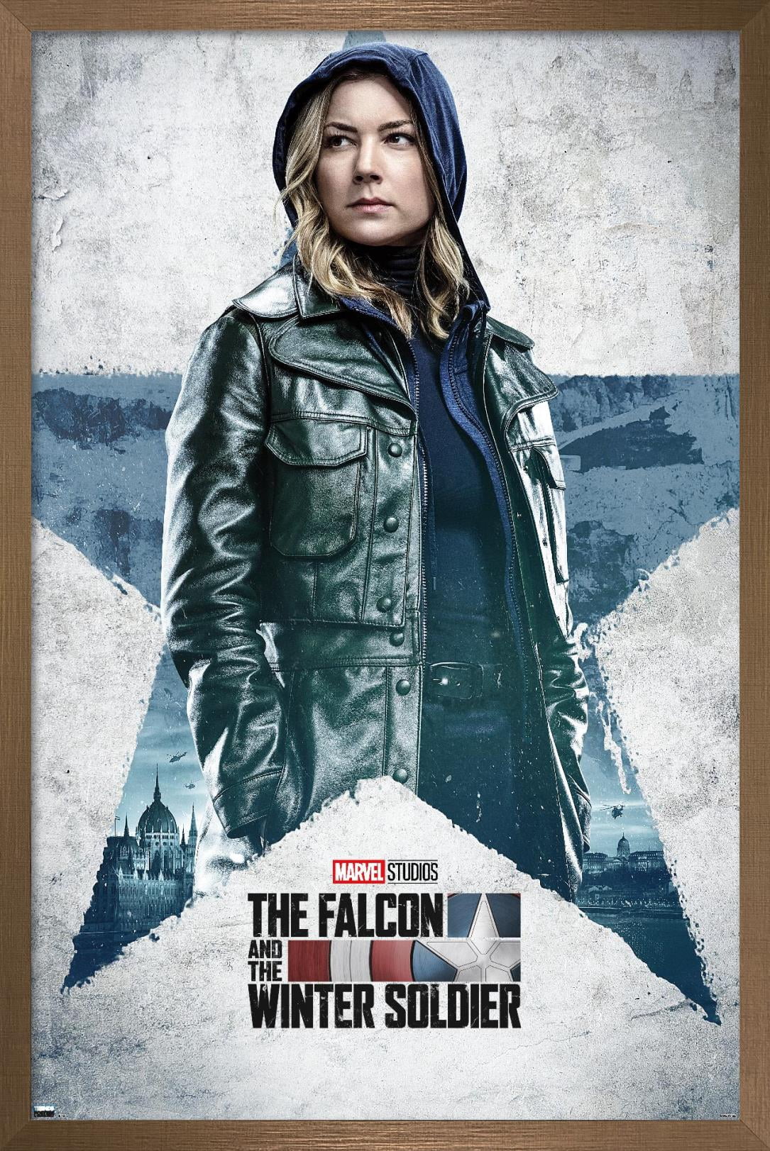 Marvel Falcon and Winter Soldier - Sharon Carter One Sheet Wall Poster, 22.375" x 34", Framed