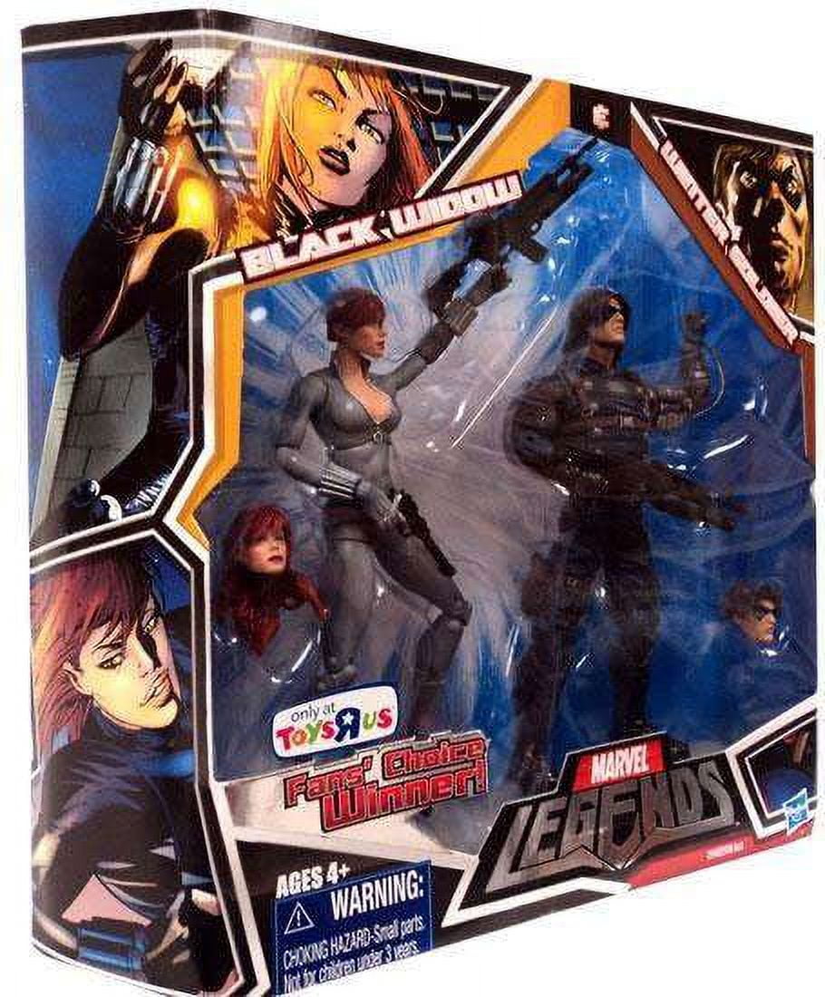 Marvel Fan's Choice Black Widow (Gray Costume) \u0026 Winter Soldier Action Figure 2-Pack (Gray Costume)