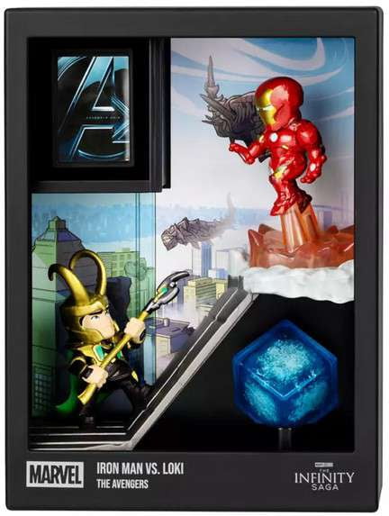 Marvel Fandrop Iron Man vs. Loki Diorama Figure Set
