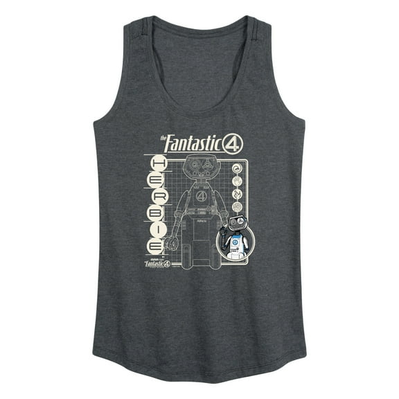 Marvel - Fantastic 4 Fantastic 4 Herbie Blueprint - Women's Racerback Tank