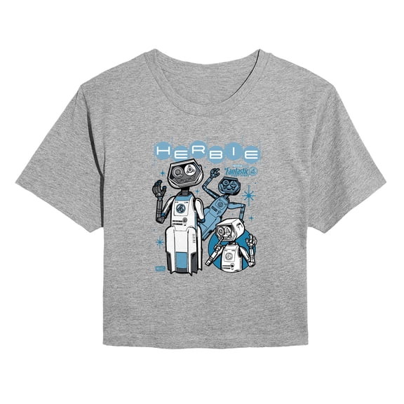Marvel - Fantastic 4 Herbie - Juniors Cropped Graphic T-Shirt