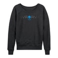 thumbnail image 1 of Marvel - Fantastic 4 Invisible Woman Lightweight French Terry Wide Neck Long Sleeve Graphic Shirt, 1 of 4