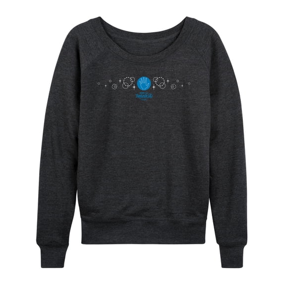 Marvel - Fantastic 4 Invisible Woman Lightweight French Terry Wide Neck Long Sleeve Graphic Shirt