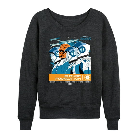 Marvel - Fantastic 4 Retro - Women's French Terry Long Sleeve Shirt