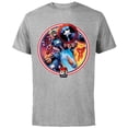 thumbnail image 1 of Marvel Fantastic Four Cap America 80th Anniversary Covers Standard - Short Sleeve Cotton T-Shirt for Adults - Customized-Athletic Heather, 1 of 5