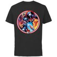 thumbnail image 1 of Marvel Fantastic Four Cap America 80th Anniversary Covers Standard - Short Sleeve Cotton T-Shirt for Adults - Customized-Black, 1 of 5