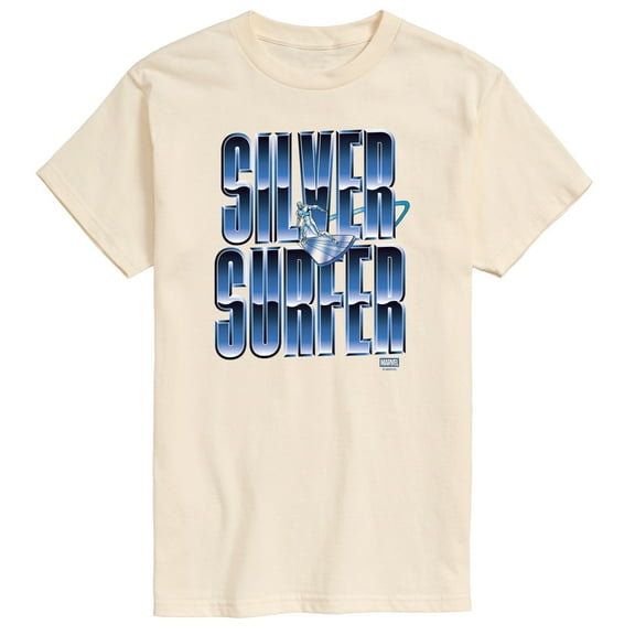Marvel - Fantastic Four Chrome Silver Surfer - Men's Short Sleeve Graphic T-Shirt