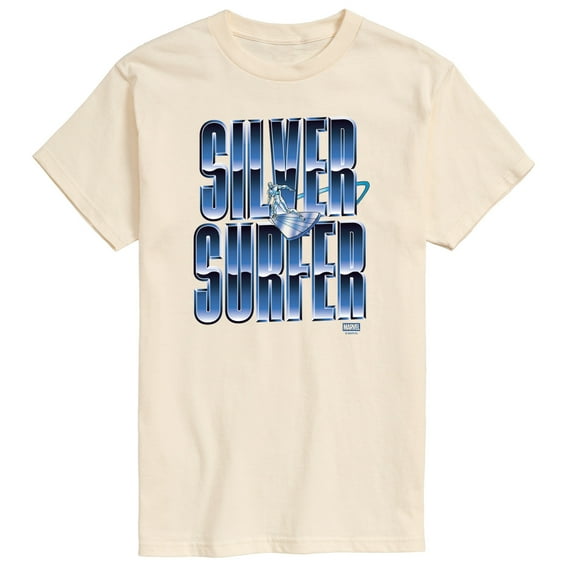 Marvel - Fantastic Four Chrome Silver Surfer - Men's Short Sleeve Graphic T-Shirt