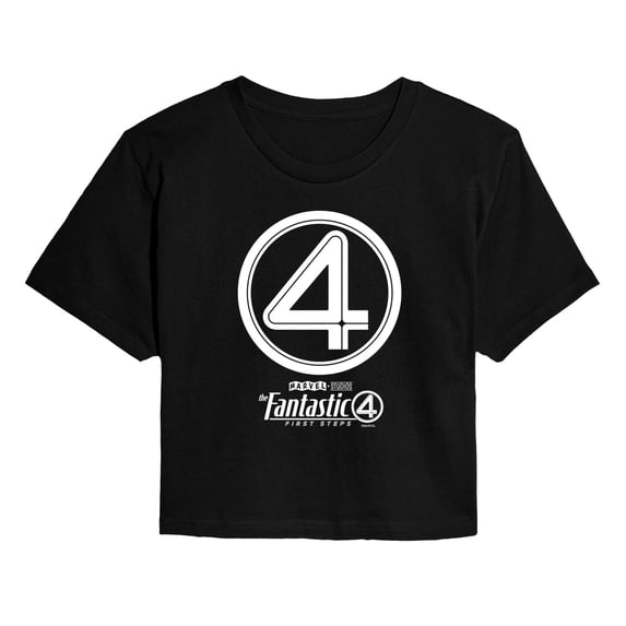 Marvel - Fantastic Four Circle Logo - Juniors Cropped Graphic T-Shirt