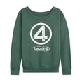 thumbnail image 1 of Marvel - Fantastic Four Circle Logo - Women's French Terry Long Sleeve Shirt, 1 of 4