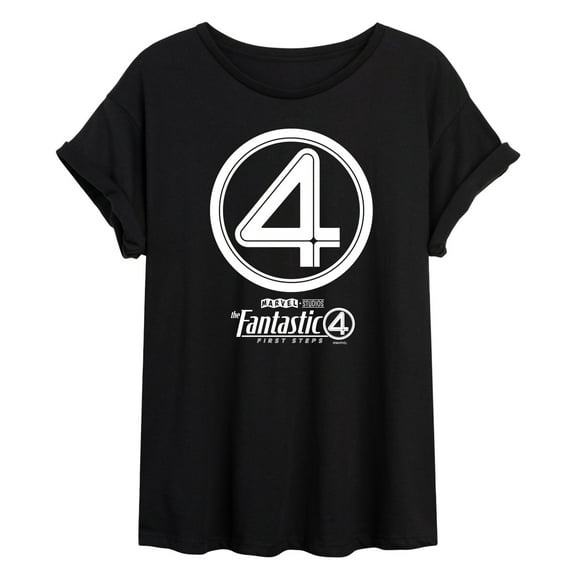 Marvel - Fantastic Four Circle Logo - Women's Oversized Graphic T-Shirt