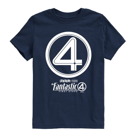 Fantastic Four - Fantatic Four Circle Logo - Youth Boys Short Sleeve Graphic T-Shirt