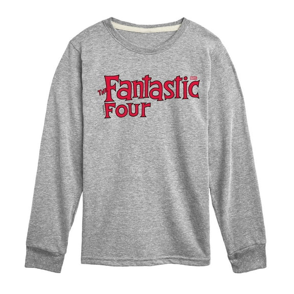 Fantastic Four - Classic Logo - Youth Boys Long Sleeve Graphic T-Shirt
