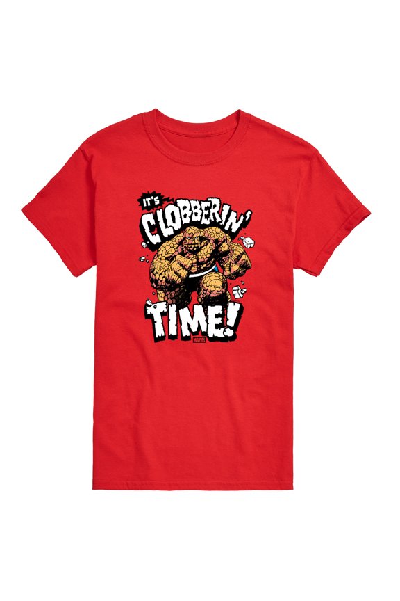 - Fantastic Four Clobberin Time - Men's Short Sleeve Graphic T-Shirt