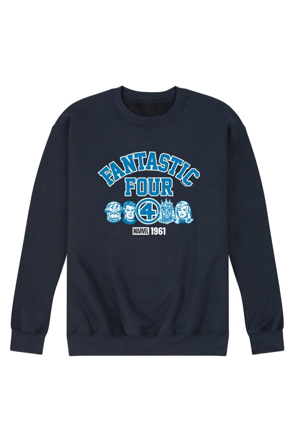 - Fantastic Four Collegiate - Men's Crew Fleece Sweatshirt