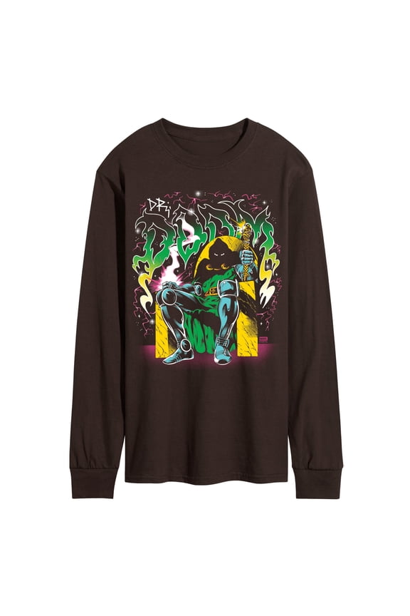 - Fantastic Four Dr Doom Metal - Men's Long Sleeve Graphic T-Shirt